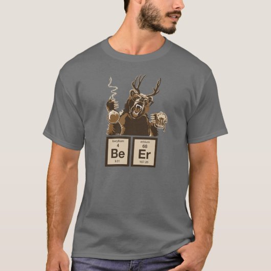 Chemisch beer ontdekte bier t-shirt (Voorkant)