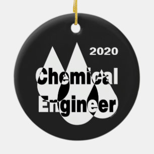Chemisch ingenieur druppels keramisch ornament