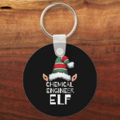 Chemisch ingenieur Elf kerstFeestdagen Sleutelhanger (Voorkant)