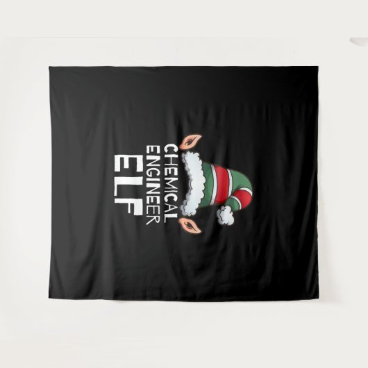 Chemisch ingenieur Elf kerstFeestdagen Wandkleed (Voorkant (horizontaal))