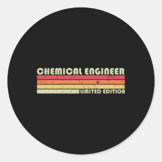 Chemisch ingenieur Functie Beroep Werknemer Ronde Sticker