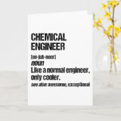 Chemisch ingenieur Funny Engineering Afstuderen Kaart (Gele Bloem)