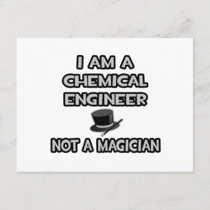 Chemisch ingenieur... Geen goochelaar Briefkaart