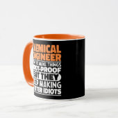 Chemisch ingenieur I probeer dingen grappig te mak Mok (Voorkant links)
