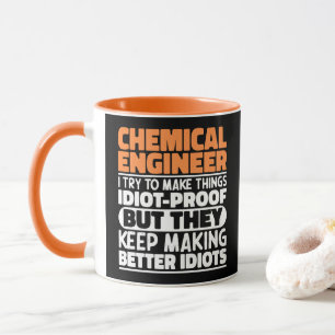 Chemisch ingenieur Ik probeer dingen grappig te ma Mok