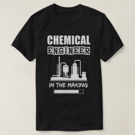 Chemisch ingenieur in de maak, effen textuur t-shirt