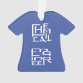 Chemisch ingenieur karakter ornament (voorkant)