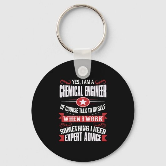 Chemisch Ingenieur KERSTMIS GIFT Sleutelhanger (Voorkant)