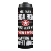 Chemisch Ingenieur KERSTMIS GIFT Thermosbeker (Voorkant)