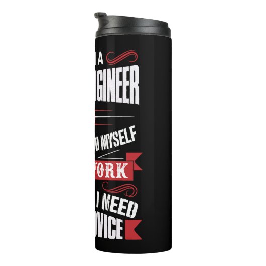 Chemisch Ingenieur KERSTMIS GIFT Thermosbeker (Geroteerd rechts)