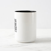 Chemisch ingenieur omdat een wondermiddel in de ba tweekleurige koffiemok (Center)