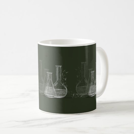 chemisch laboratorium koffiemok (Voorkant rechts)