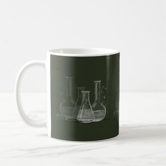 chemisch laboratorium koffiemok (Links)
