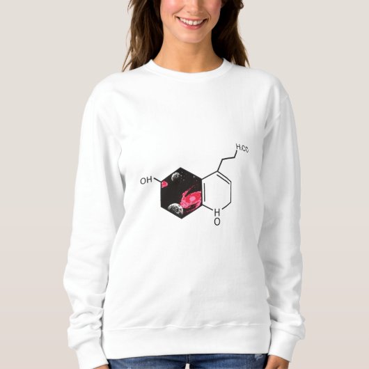 Chemisch molecuul met uitzicht voor de ruimte trui (Voorkant)