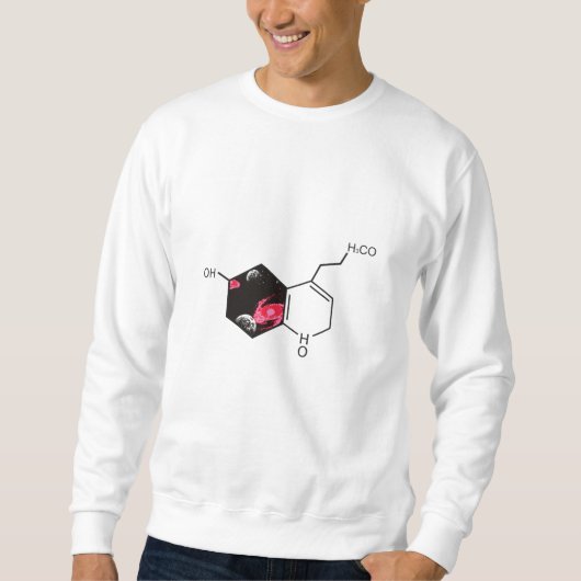 Chemisch molecuul met uitzicht voor de ruimte trui (Voorkant)