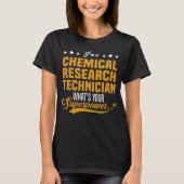 chemisch onderzoekstechnicus t-shirt (Voorkant)