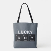 Chemisch periodiek systeem van elementen: BOY Tote Bag (Achterkant)