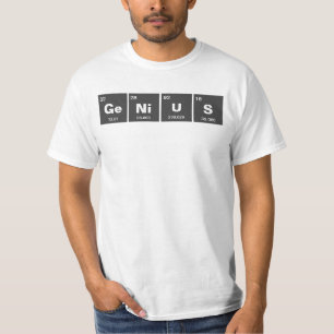 Chemisch periodiek systeem van elementen: GeNiUS T-shirt