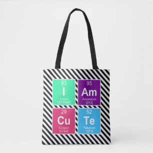 Chemisch periodiek systeem van elementen: IAm CuTe Tote Bag