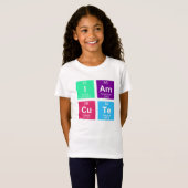 Chemisch periodiek systeem van elementen: IAmCuTe T-shirt (Voorkant volledig)