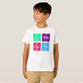 Chemisch periodiek systeem van elementen: IAmCuTe T-shirt (Voorkant volledig)