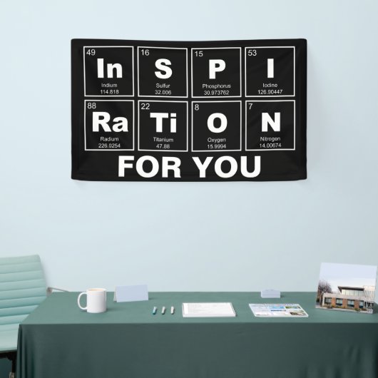 Chemisch periodiek systeem van elementen: InSPIRaT Spandoek (Beurs)