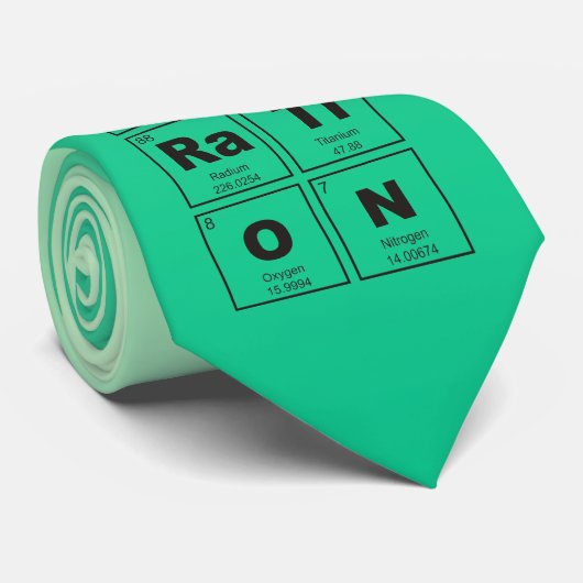 Chemisch periodiek systeem van elementen: InSPIRaT Stropdas (Opgerold)