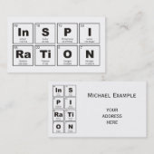 Chemisch periodiek systeem van elementen: InSPIRaT Visitekaartje (Voorkant / Achterkant)