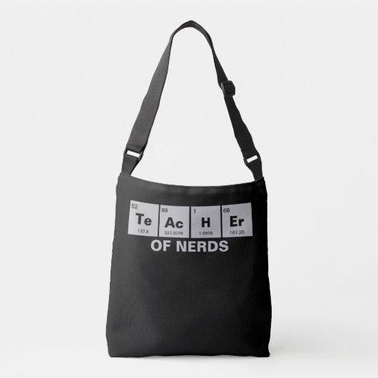 Chemisch periodiek systeem van elementen: TeAcHEr Crossbody Tas (Voorkant)