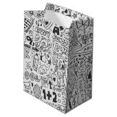 chemisch schoolpatroon medium cadeauzakje (Achterkant Gekanteld)