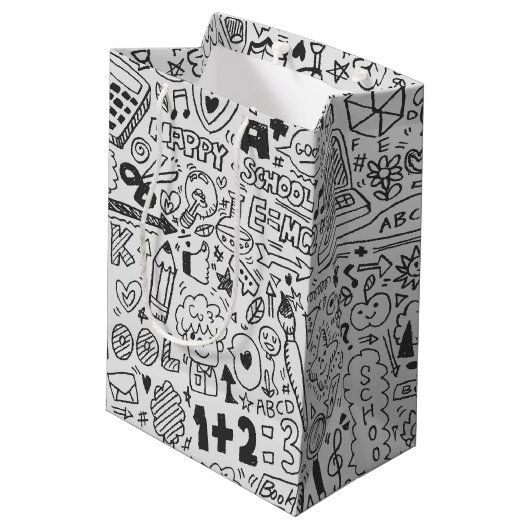 chemisch schoolpatroon medium cadeauzakje (Achterkant Gekanteld)