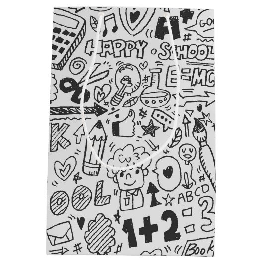 chemisch schoolpatroon medium cadeauzakje (Achterkant)