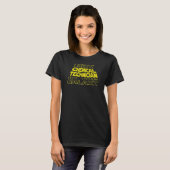 Chemisch Technicaliënruimte Achterkant Ontwerp T-shirt (Voorkant volledig)