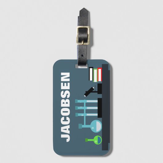 Chemische apparatuur bagagelabel (Voorkant (verticaal))