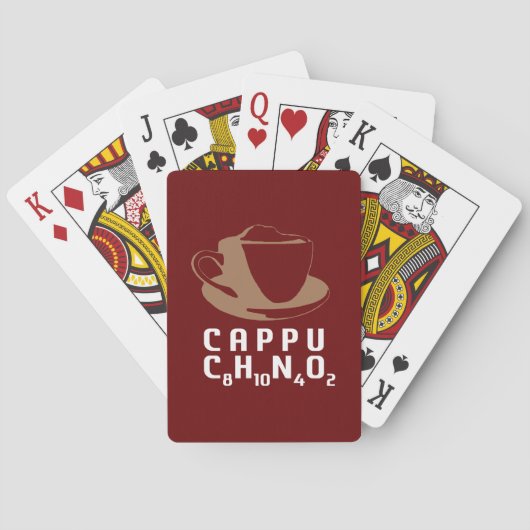 Chemische Cappuccino Pokerkaarten (Achterkant)