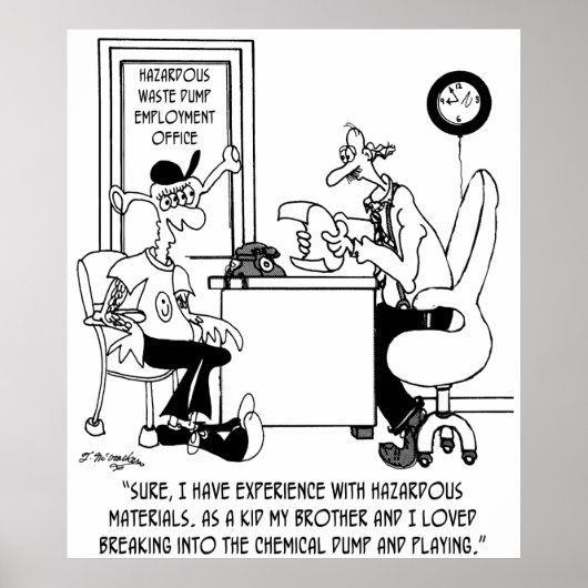 Chemische Cartoon 8791 Poster (Voorkant)