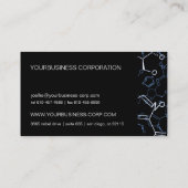 Chemische Chemie Symbolen Business Card Template Visitekaartje (Achterkant)