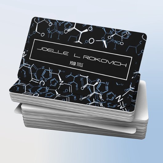 Chemische Chemie Symbolen Business Card Template Visitekaartje