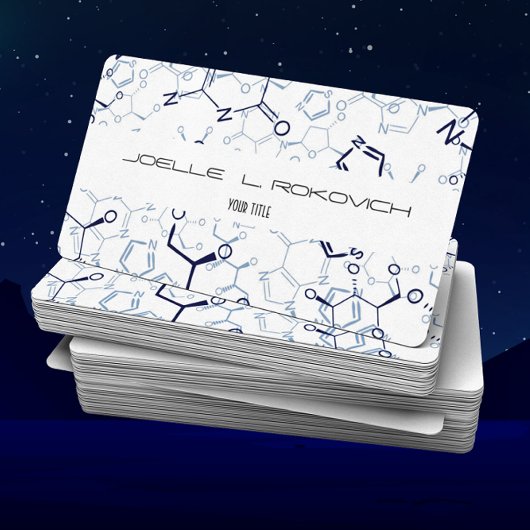 Chemische Chemie Symbolen Business Card Template Visitekaartje