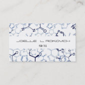 Chemische Chemie Symbolen Business Card Template Visitekaartje (Voorkant)
