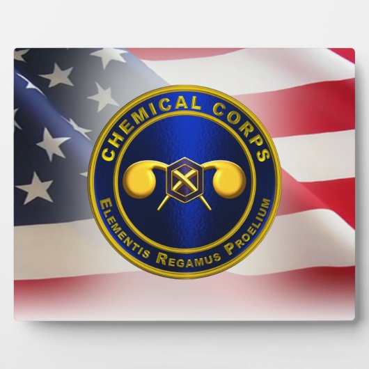 Chemische Corps Veteran Fotoplaat (Voorkant)