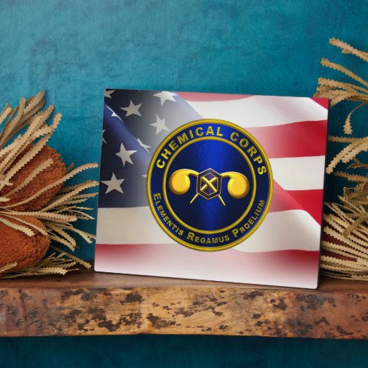 Chemische Corps Veteran Fotoplaat (Zijkant)