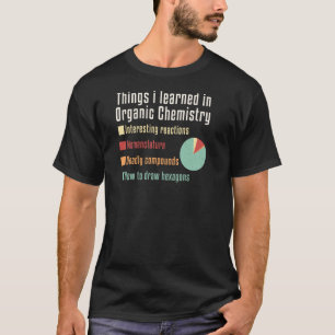 Chemische dingen die ik leerde in de organische ch t-shirt
