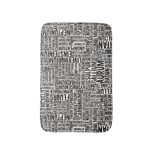 Chemische elementen badmat (Voorkant Verticaal)