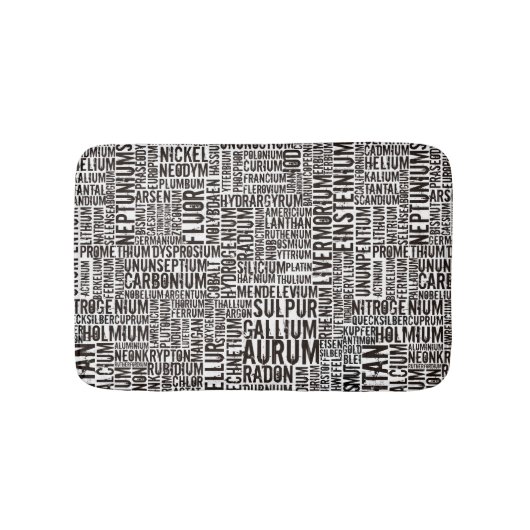 Chemische elementen badmat (Voorkant)