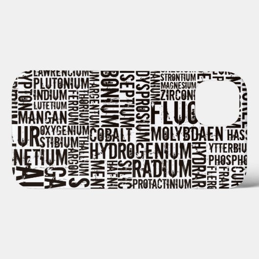 Chemische elementen... Carved Wood iPhone Case (Achterkant (horizontaal))