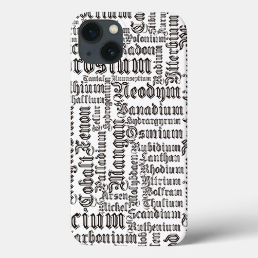 Chemische elementen Case-Mate iPhone case (Achterkant)