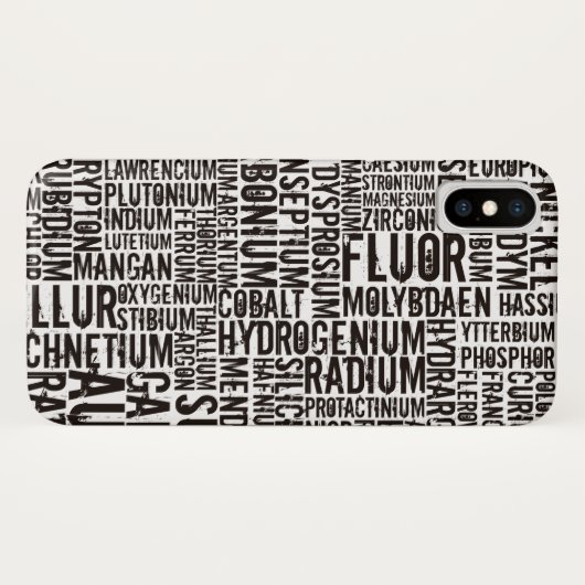Chemische Elementen... Case-Mate iPhone Case (Achterkant (horizontaal))