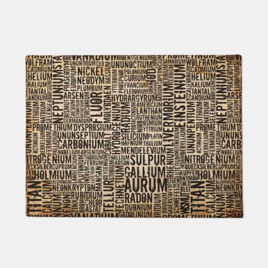 Chemische elementen deurmat (Voorkant)
