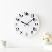 Chemische elementen Fun Nerdy Grote Klok (Huis)
